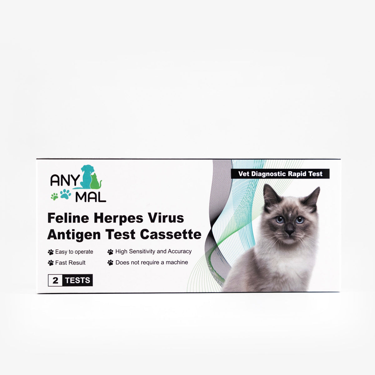 Feline Herpes Virus Antigen Test Cassette Anymal Vet Rapid Test Kits Australia